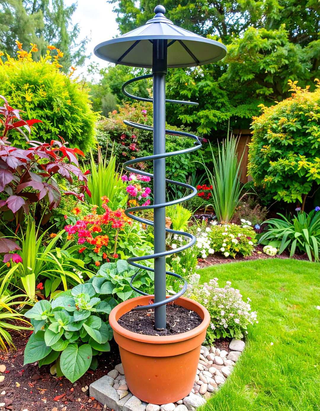 Spiral Metal Support Stakes - 24 Tomato Trellis Ideas
