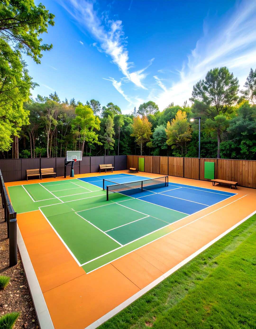 Sports Recreation Complex - 24 Large Backyard Landscaping Ideas
