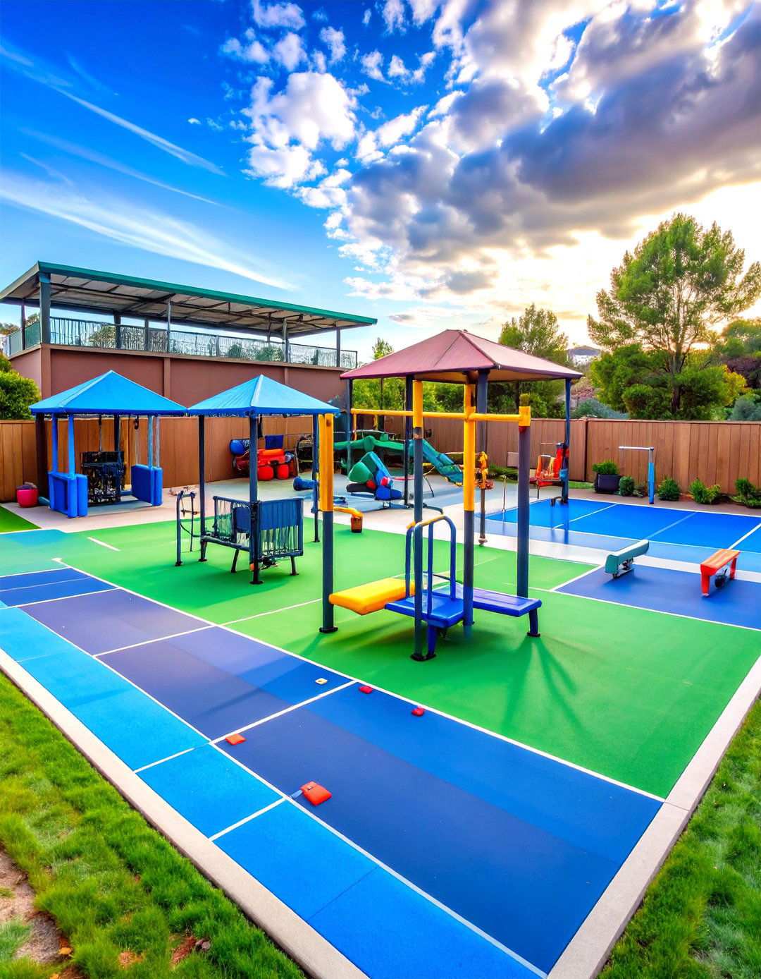 Sports Training and Fitness Complex - 24 Large Backyard Ideas