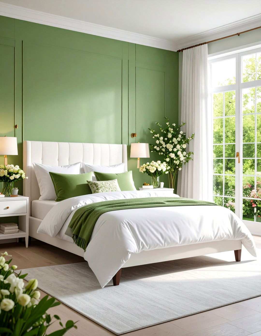 Spring Green Fresh Bedroom - 24 Light Green Bedroom Ideas