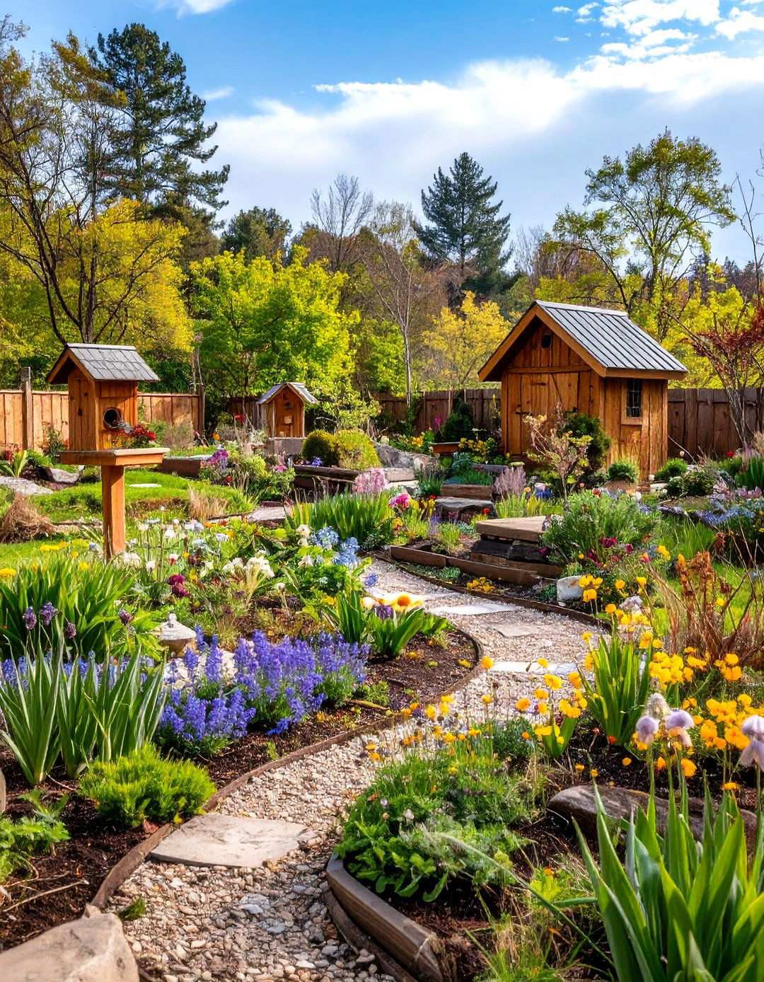 Spring Wildlife Habitat Garden - 24 Spring Garden Ideas