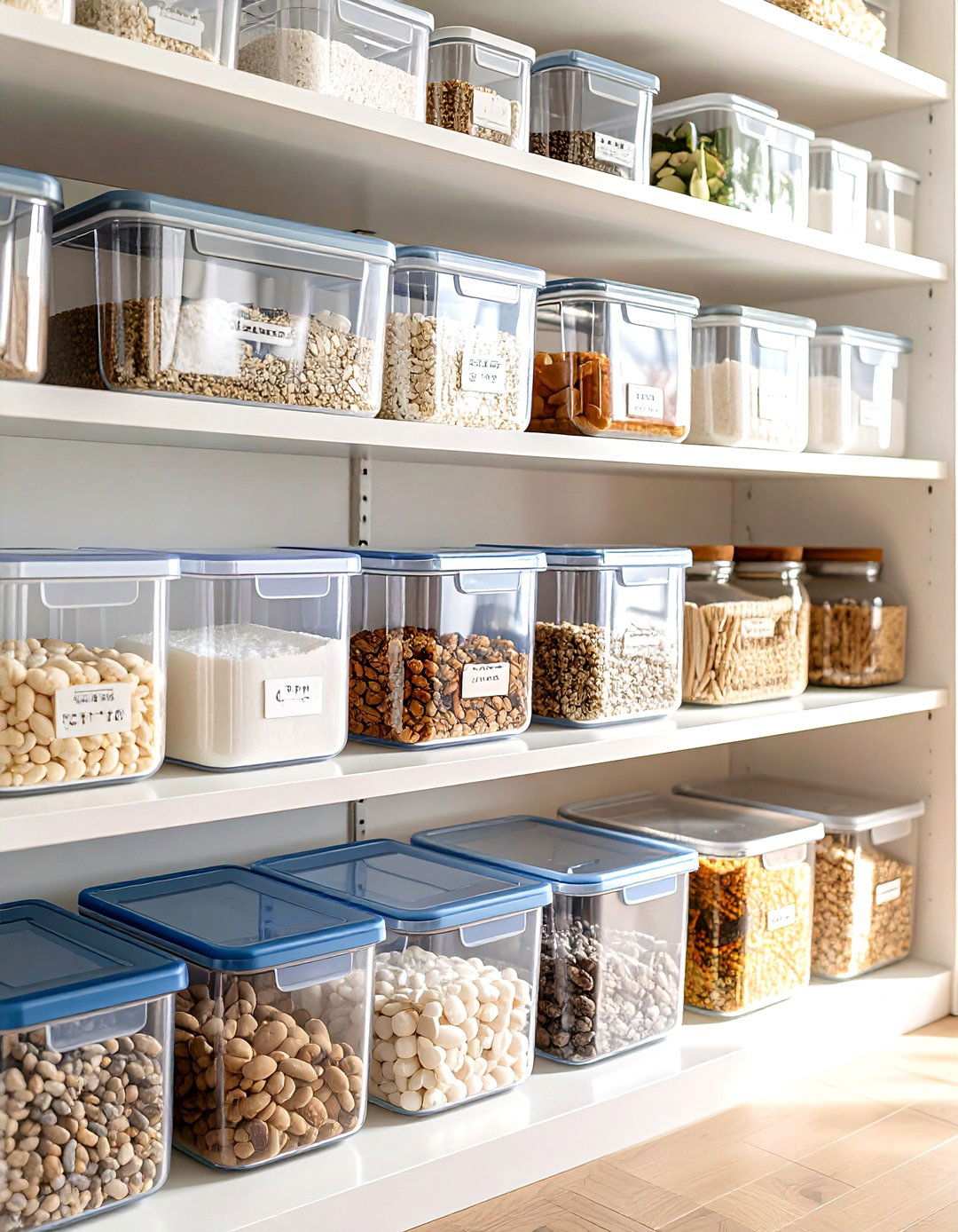 Stackable Clear Container System - 24 Linen Closet Organization Ideas