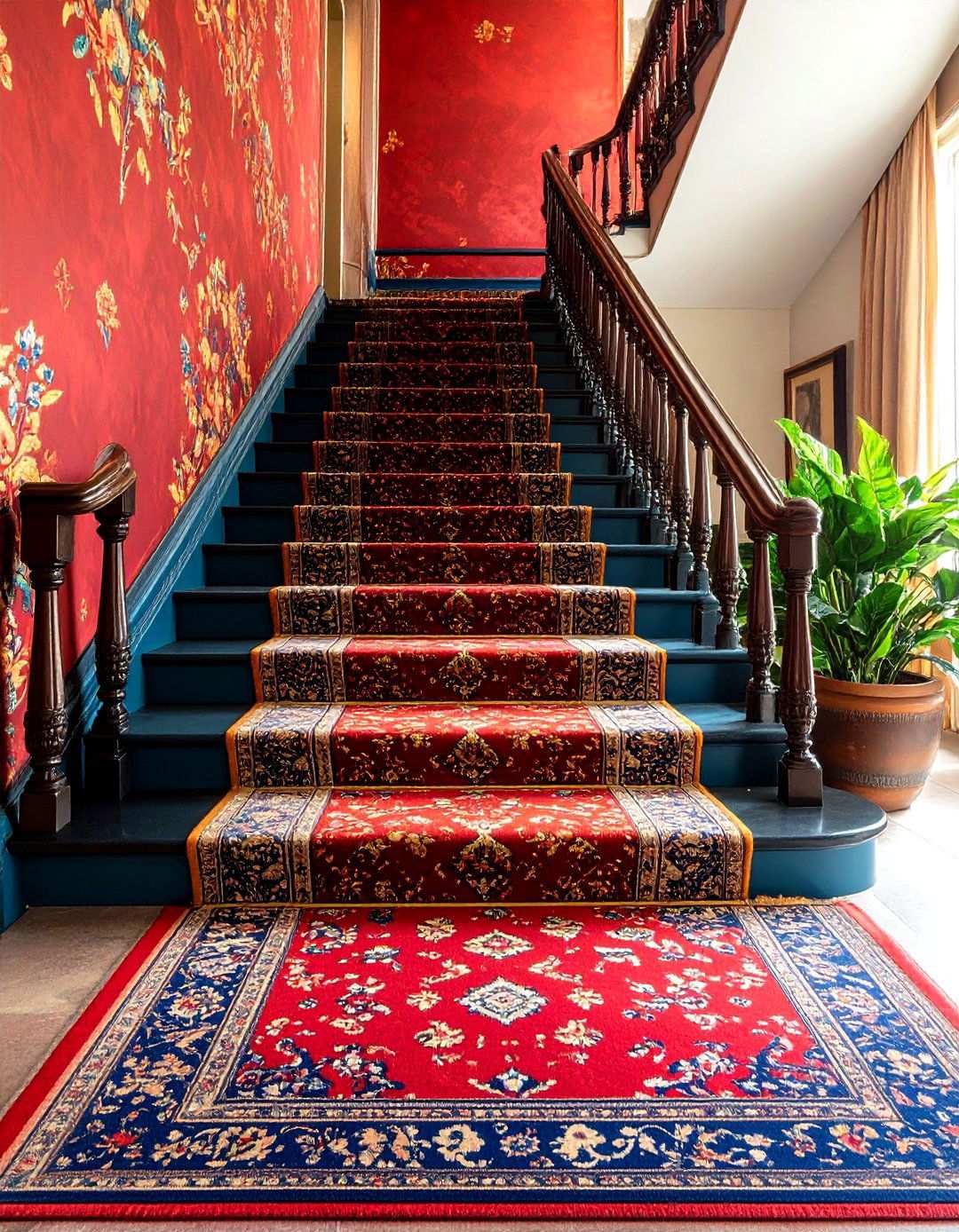 Stair Runner Coordination - 24 Staircase Wall Ideas