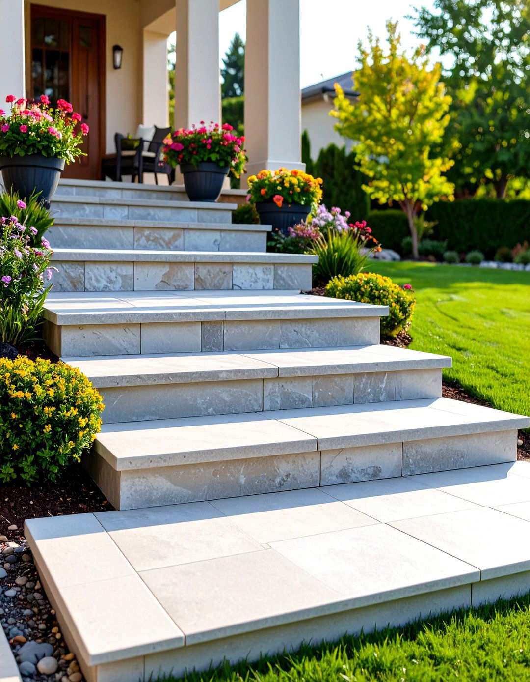 Stamped Concrete Patio Steps - 24 Patio Steps Ideas