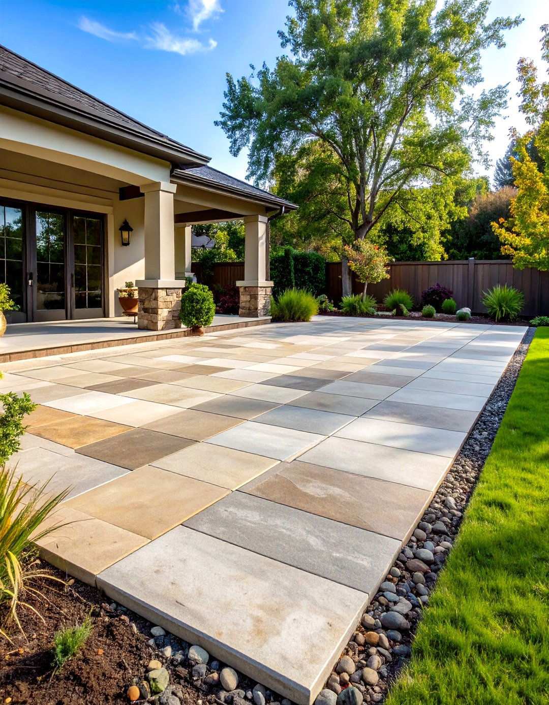 Stamped Concrete Patterns - 24 Patio Flooring Ideas