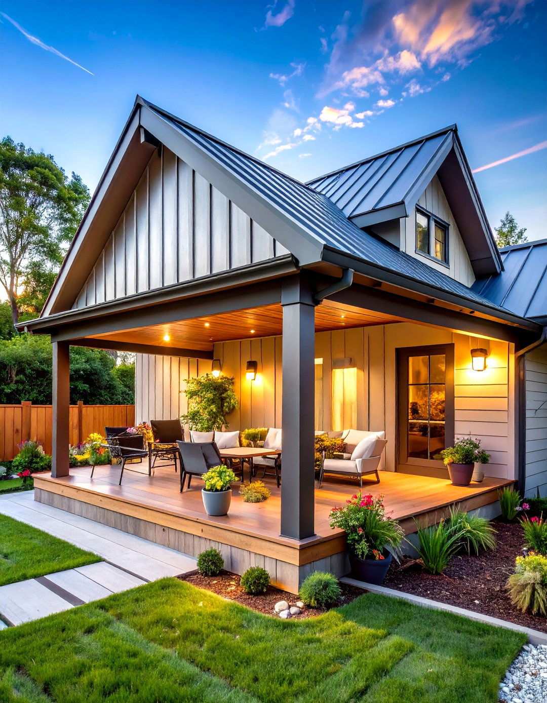 Standing Seam Metal Roof Design - 24 Shed Roof Porch Design Ideas
