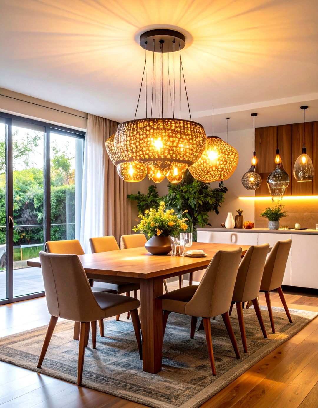 Statement Lighting Design - 24 Small Dining Room Ideas