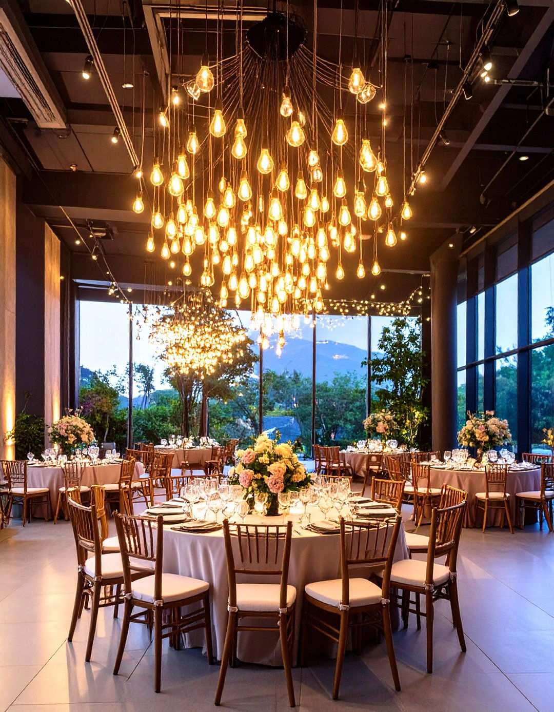 Statement Lighting Installations - 24 Wedding Decoration Ideas
