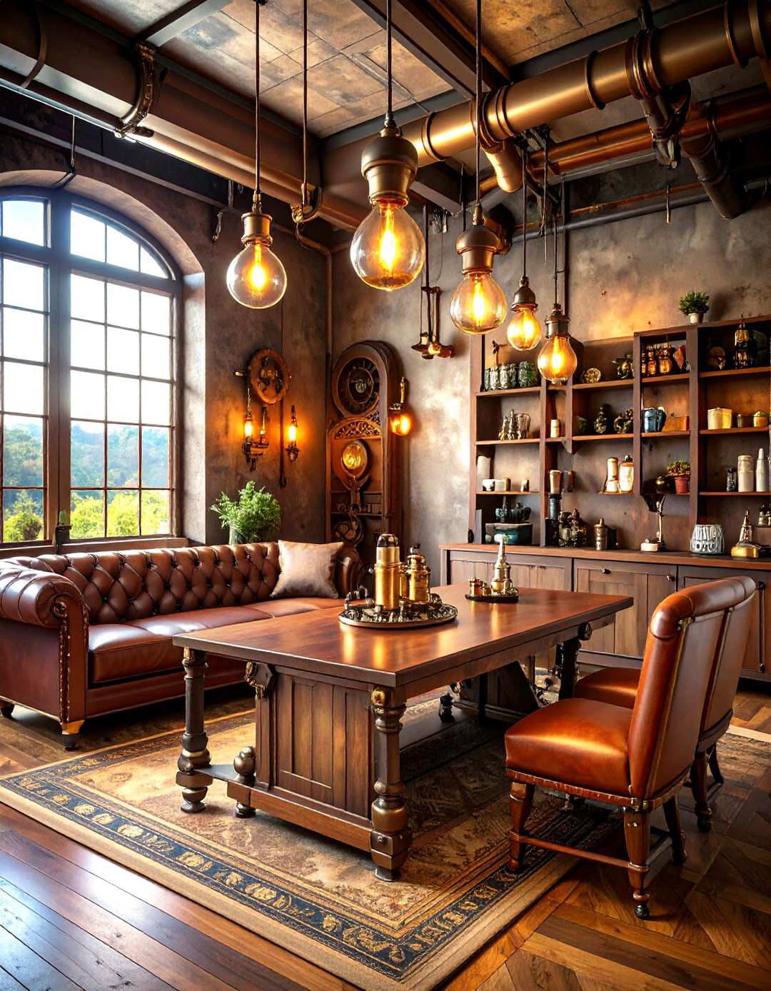 Steampunk Industrial Gaming Laboratory - 24 Luxury Game Room Ideas