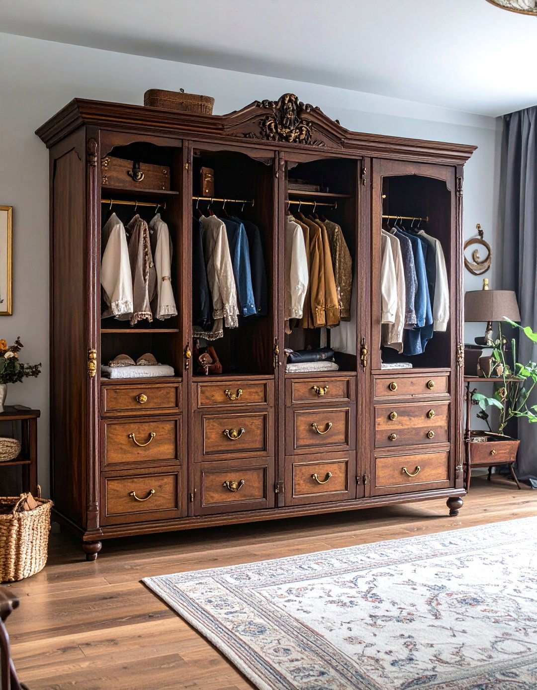 Steampunk Wardrobe Storage - 24 Steampunk Bedroom Ideas