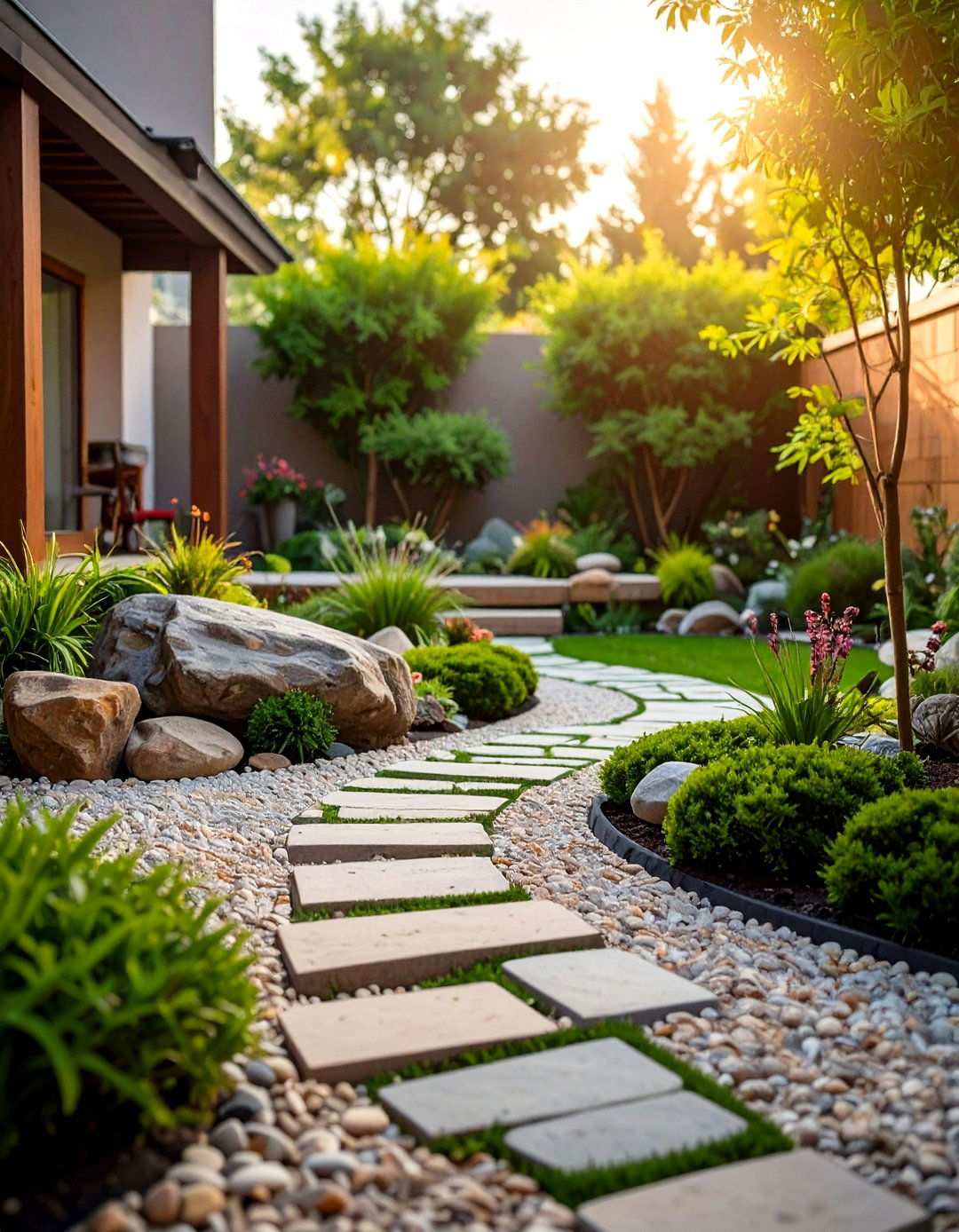 Stone Arrangement Garden - 24 Zen Garden Ideas