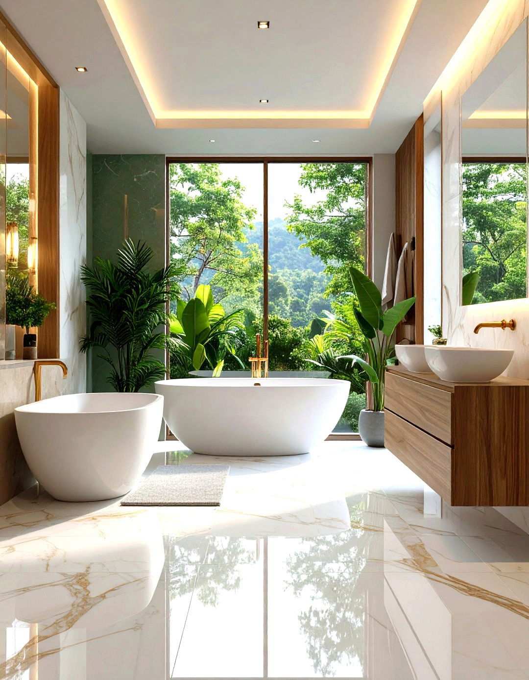 Stone Look Luxury Vinyl - 24 Small Bathroom Flooring Ideas