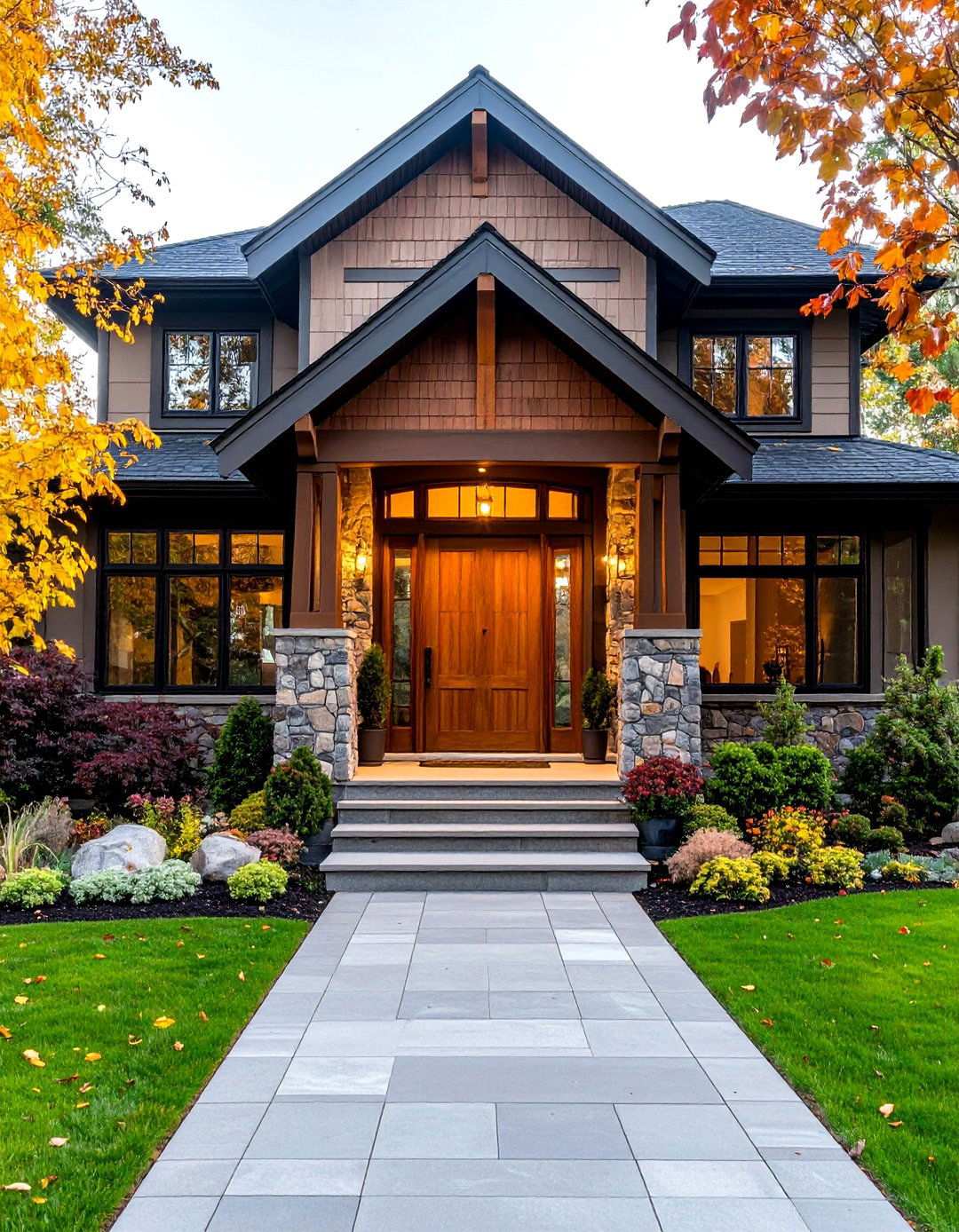 Stone Veneer Accent Features - 24 Modern Siding Ideas for a Contemporary Home