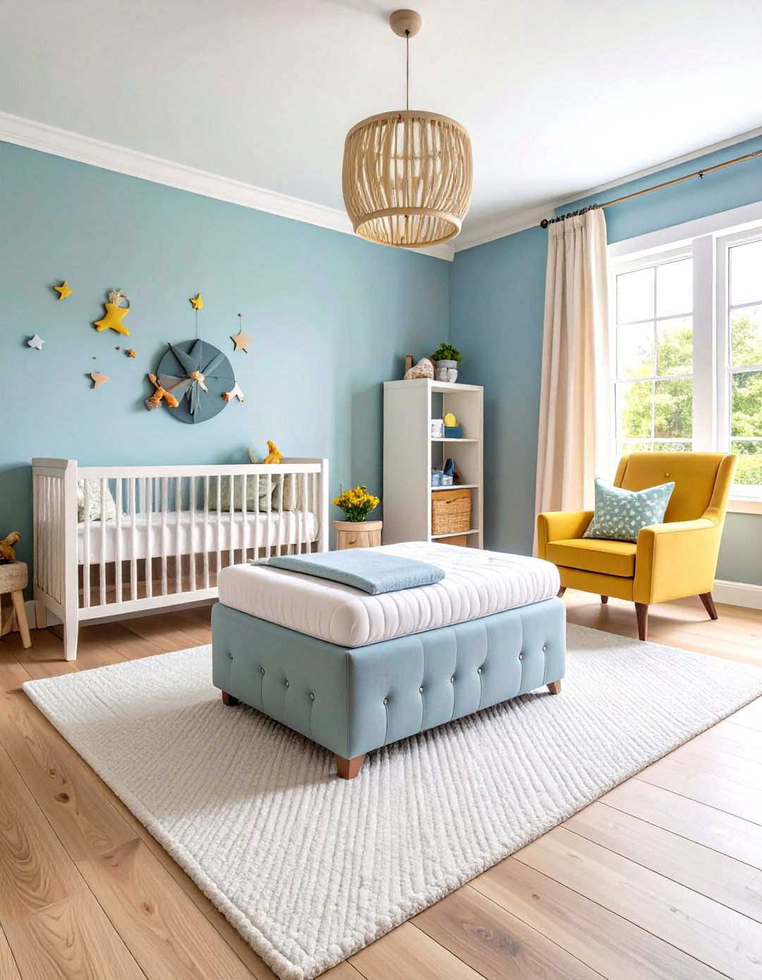 Storage Ottoman Central - 24 Small Nursery Ideas