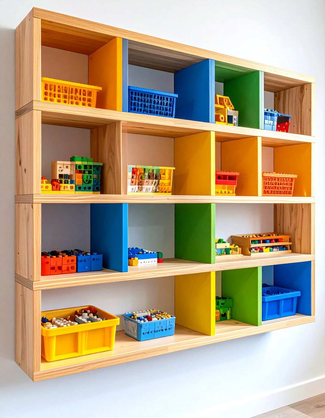 Storage Ottoman with Hidden Compartments - 24 Lego Storage Ideas