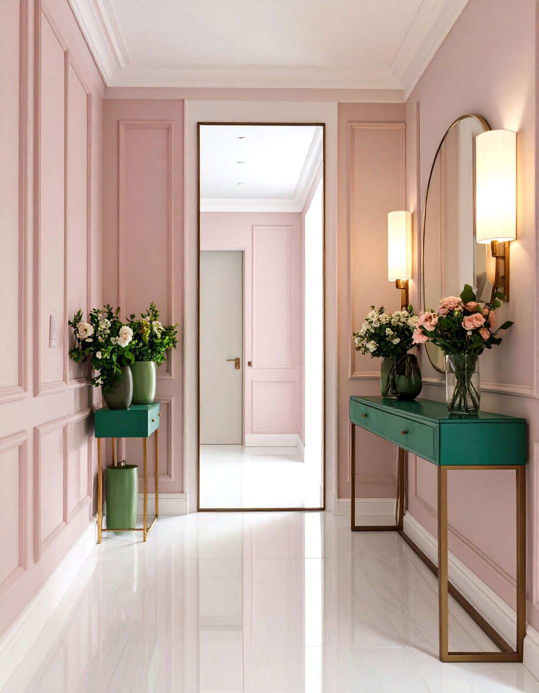 Strategic Mirror Placement - 24 Narrow Hallway Ideas