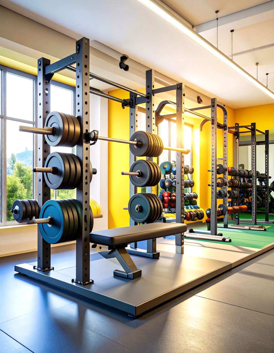 Strength Training Power Rack Setup - 24 Small Home Gym Ideas