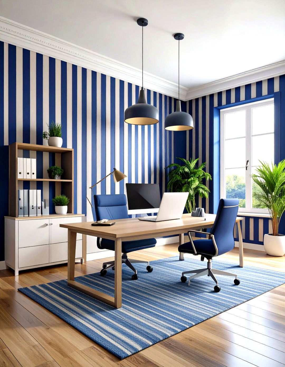 Striped Accent Walls - 24 Wall Painting Ideas of Any Room