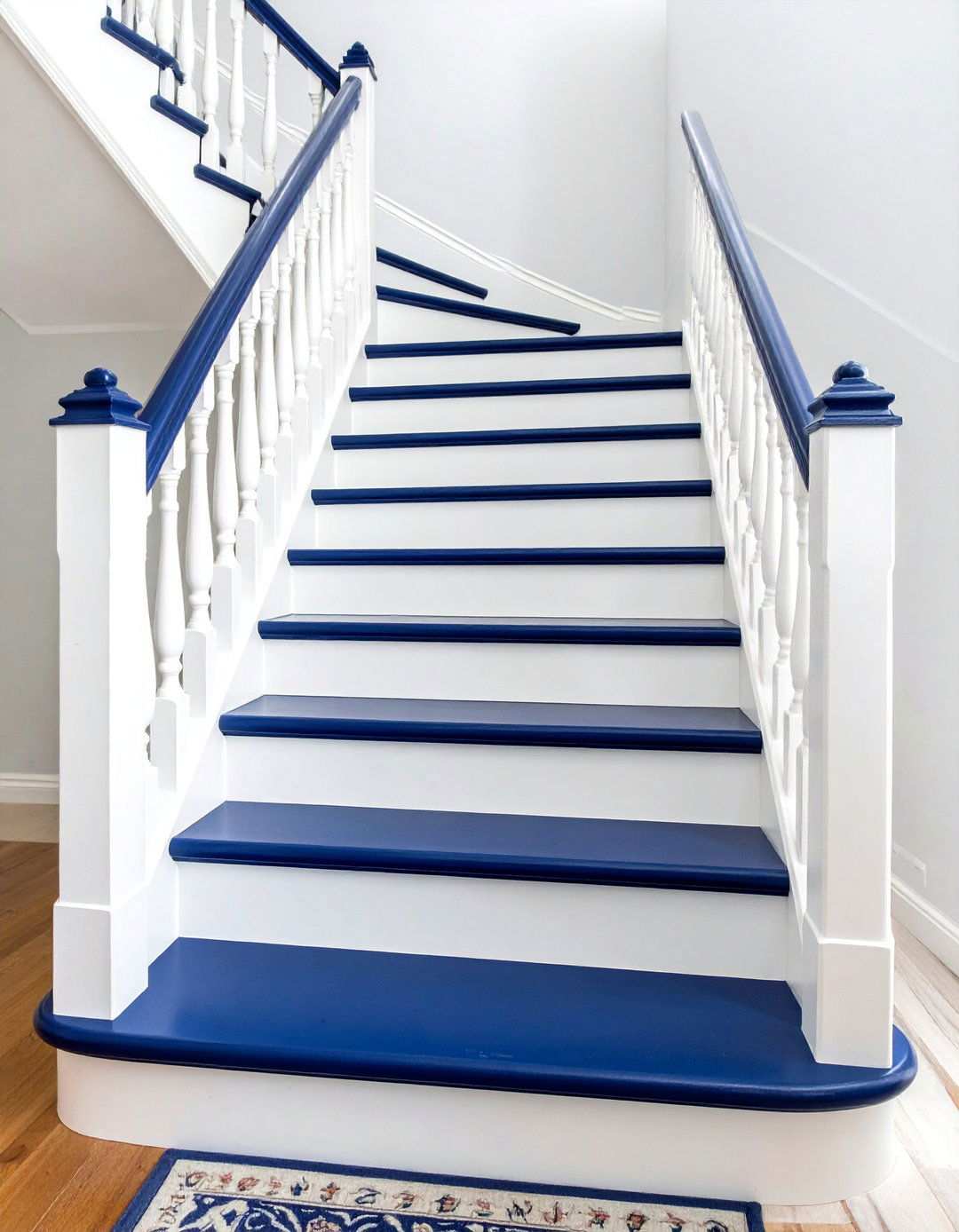 Striped Painted Stair Runners - 24 Painted Stair Ideas
