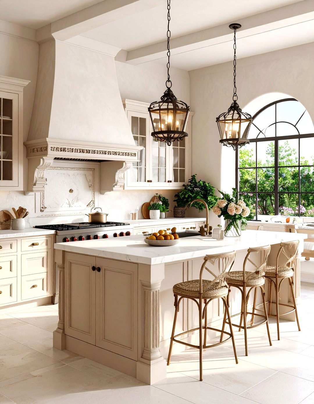 Stucco Kitchen with Wrought Iron Decorative Elements - 24 Stucco Outdoor Kitchen Ideas