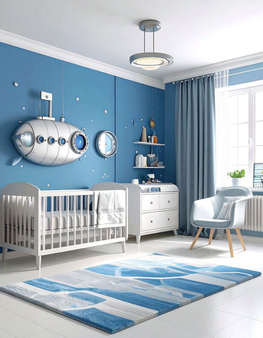Submarine Exploration Nursery - 24 Ocean-themed Nursery Ideas