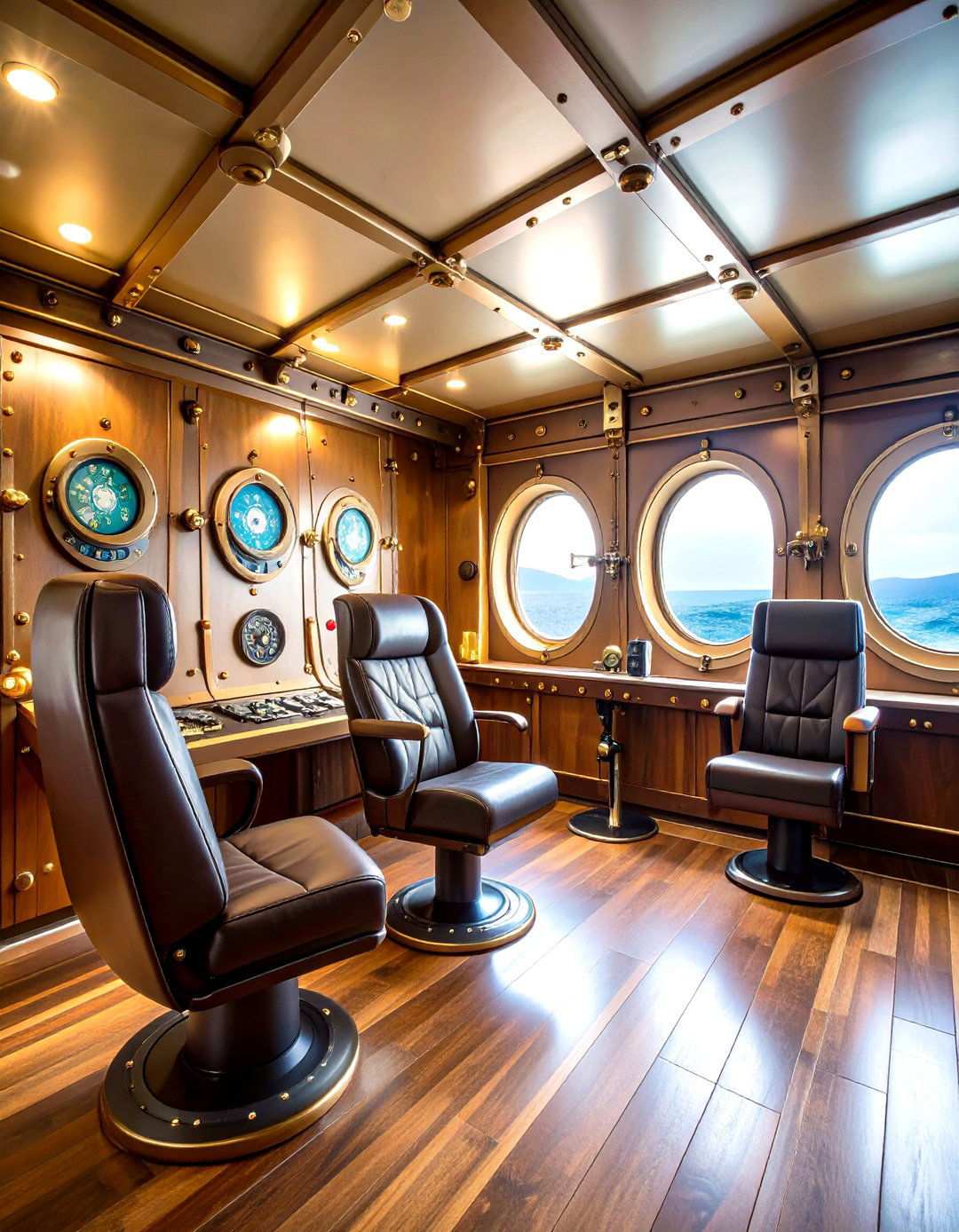 Submarine Periscope Game Room - 24 Nautical Decor Ideas