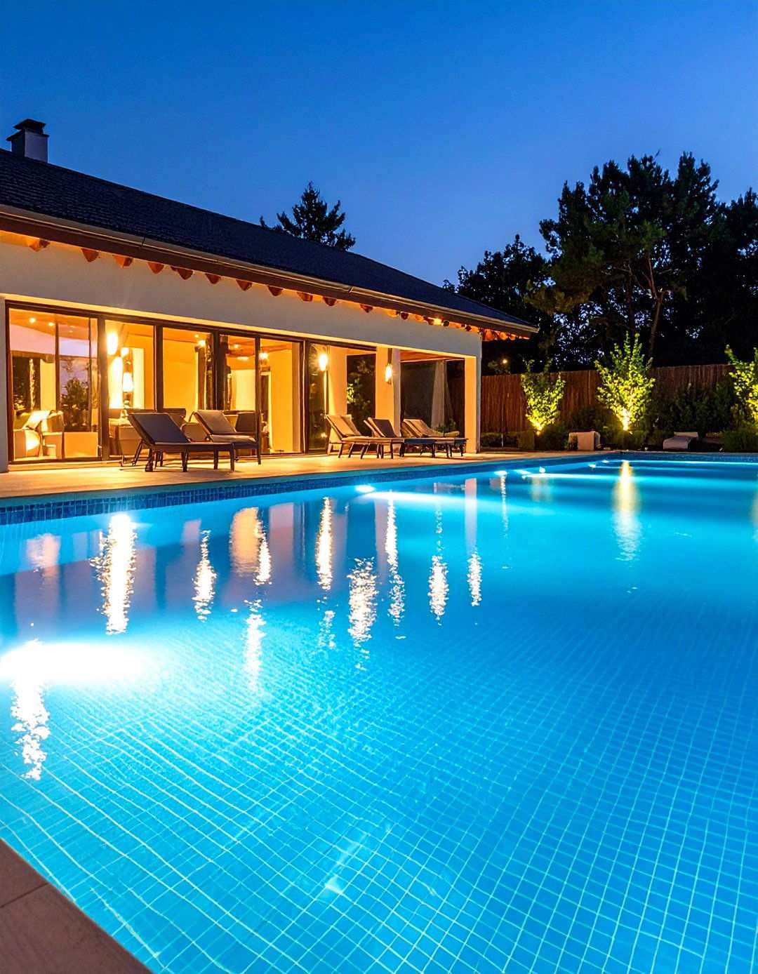 Submersible Color Changing Pool Spotlights - 24 Pool Lighting Ideas