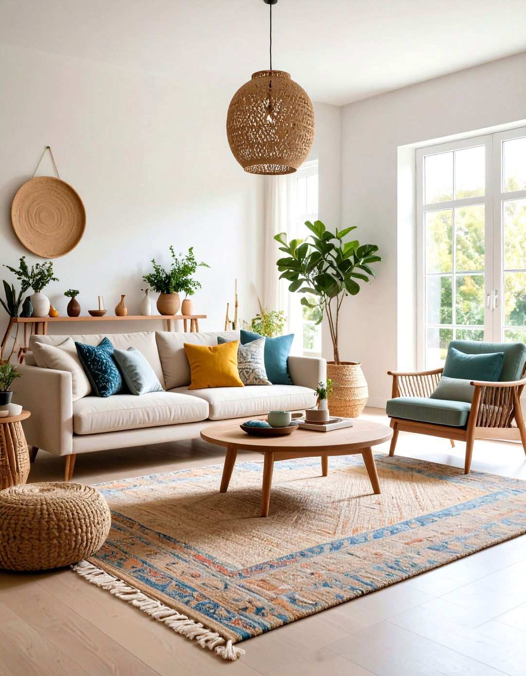 Subtle Color Accent Living Room - 24 Transitional Living Room Ideas