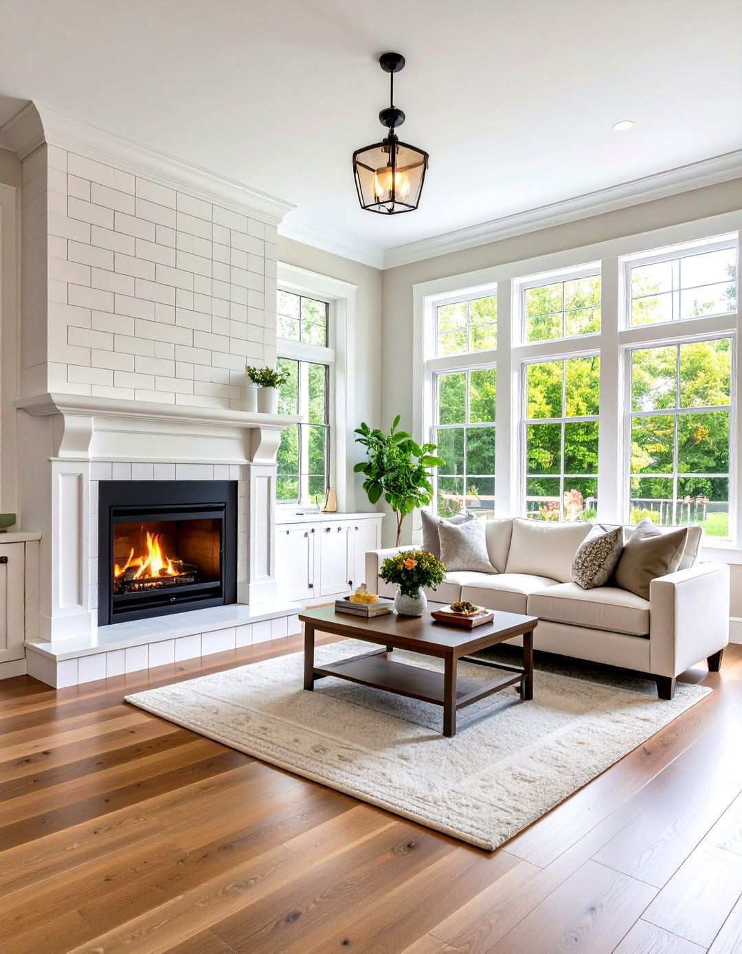 Subway Tile Classic Layout - 24 Wood Stove Surround Ideas