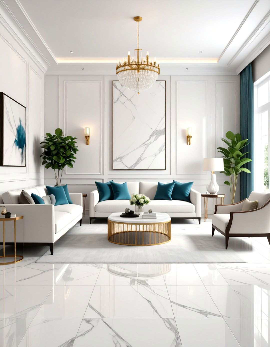 Subway Tile Marble Surround - 24 Marble Fireplace Ideas