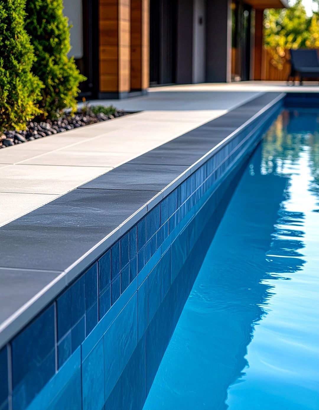 Subway Tile Pool Waterline with Modern Appeal - 24 Waterline Pool Tile Ideas