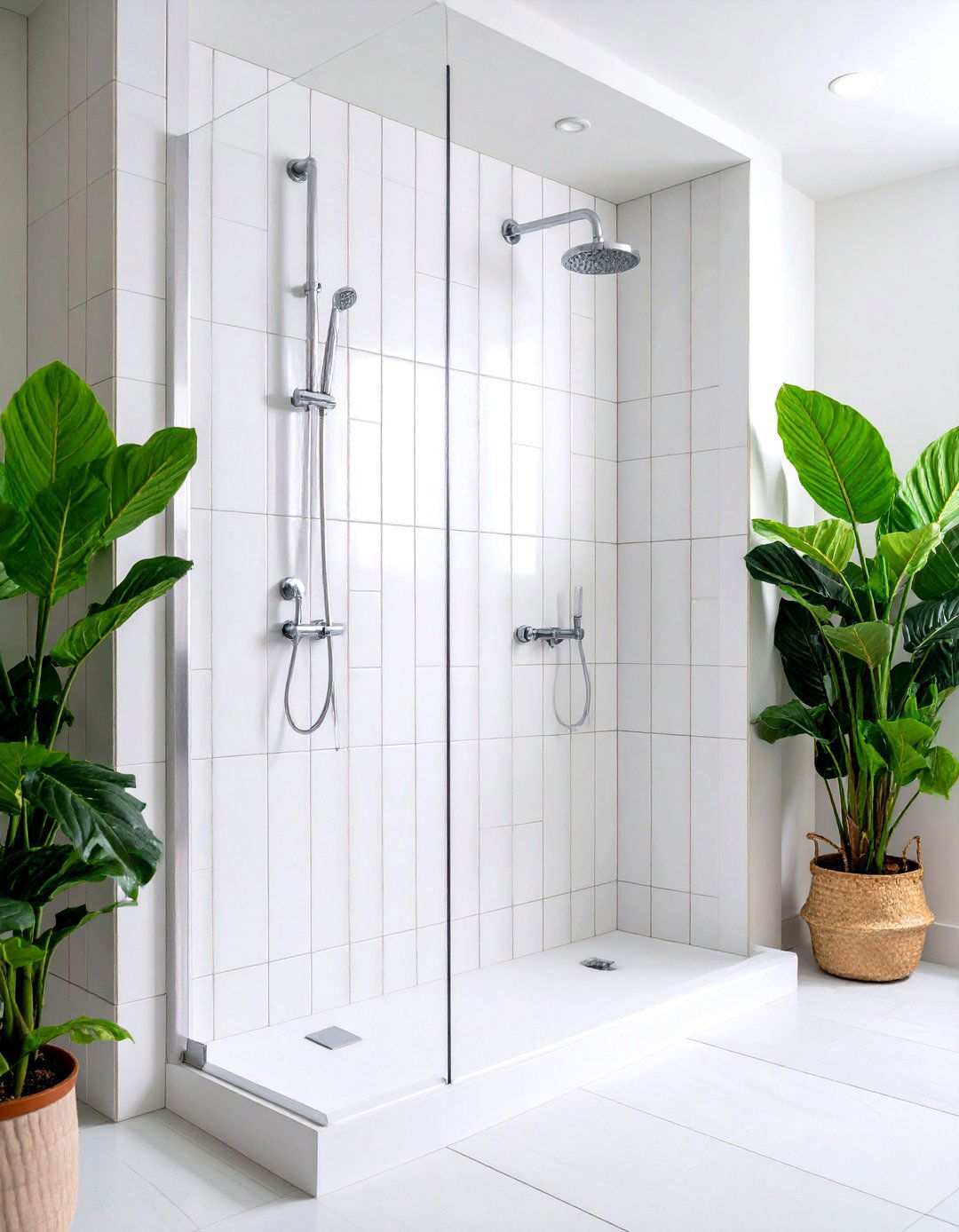 Subway Tile Vertical Installation - 24 Small Shower Ideas