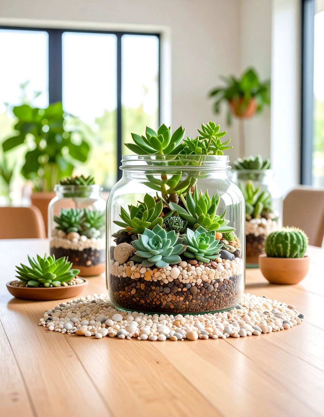 Succulent Terrarium Gardens - 24 Mason Jar Centerpiece Ideas