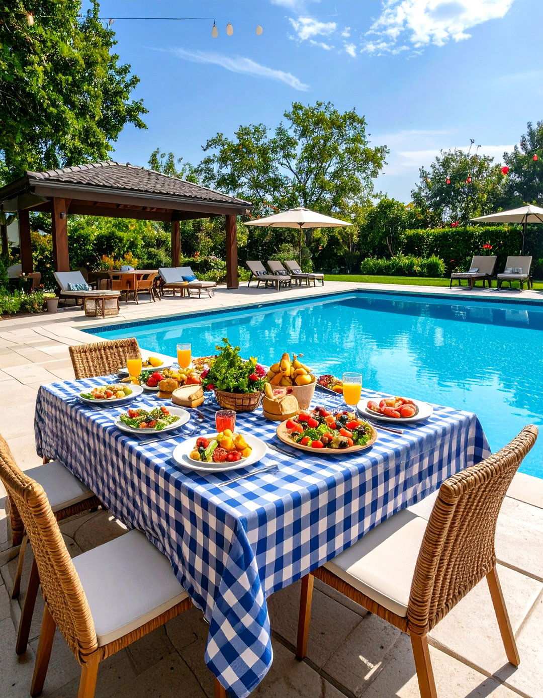 Summer Picnic Poolside Gathering - 24 Pool Party Ideas