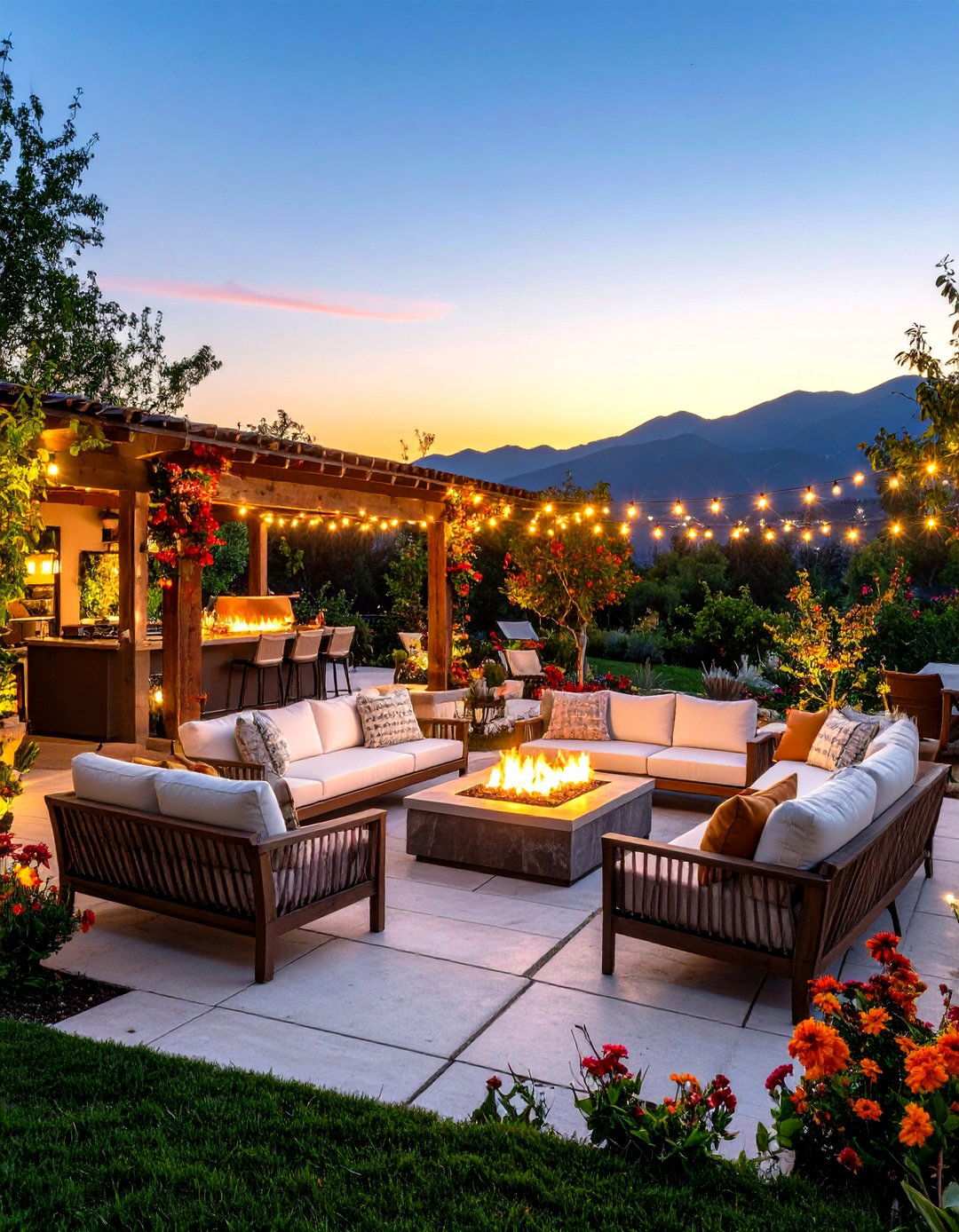 Sunset Viewing Patio - 24 Tropical Patio Ideas