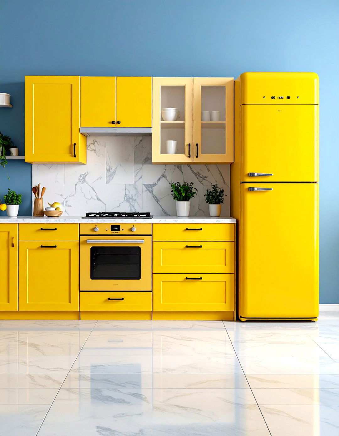 Sunshine Yellow Appliance Collections - 24 Kitchen With Colored Appliances Ideas