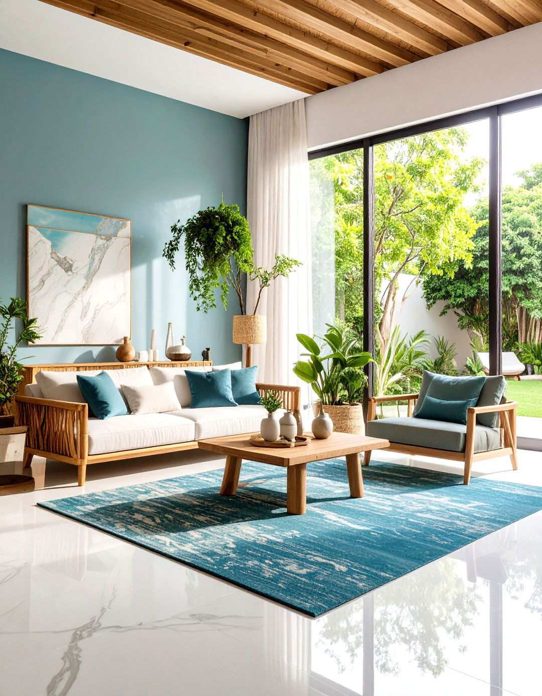 Sustainable Eco Friendly Marble Choice - 24 Marble Floor Living Room Ideas