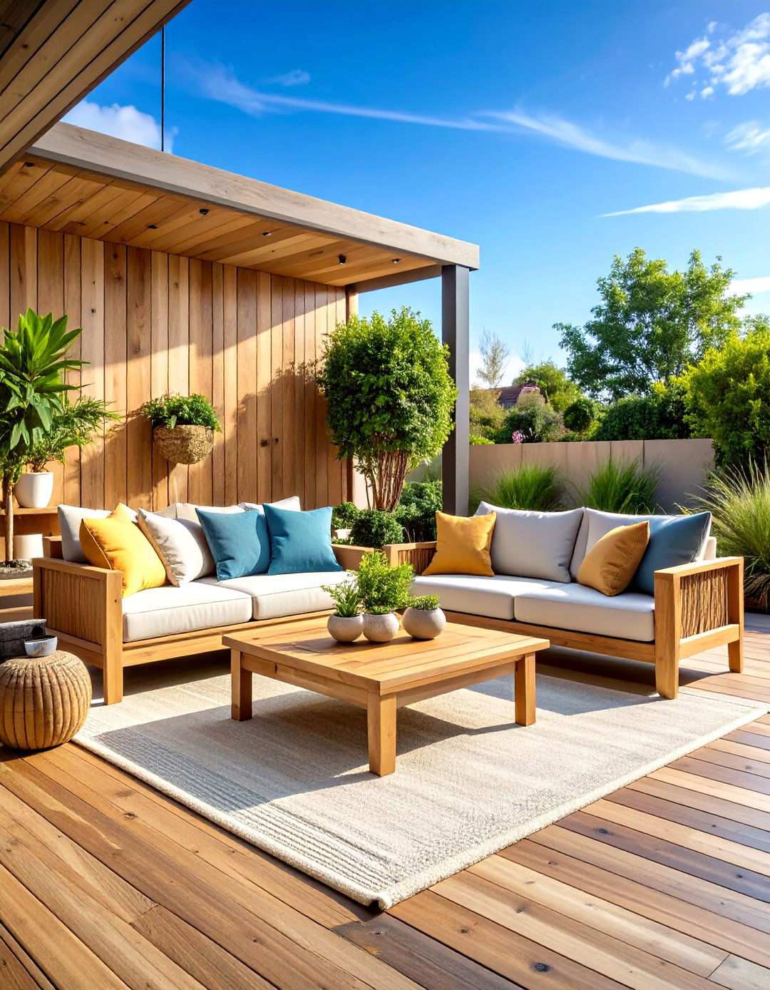 Sustainable Material Outdoor Living Room - 24 Outdoor Decor Ideas