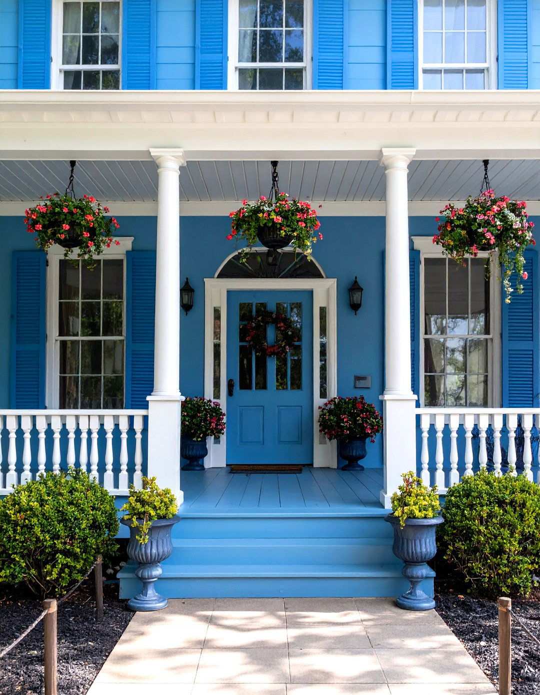 Symmetrical Design Principles - 24 Southern Front Porch Ideas