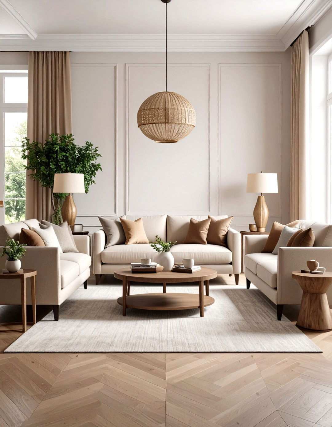 Symmetrical Formal Arrangement Layout - 24 Living Room Layout Ideas