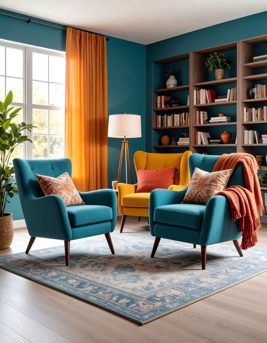 Symmetrical Reading Nook Living Room - 24 Symmetrical Living Room Ideas