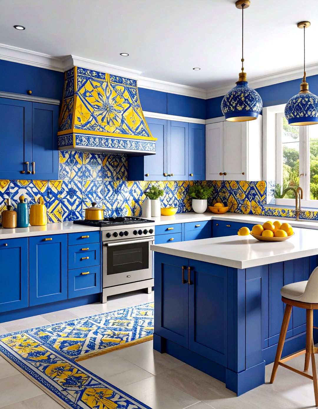 Talavera Tile Backsplash Mexican Kitchen Design - 24 Mexican Kitchen Ideas
