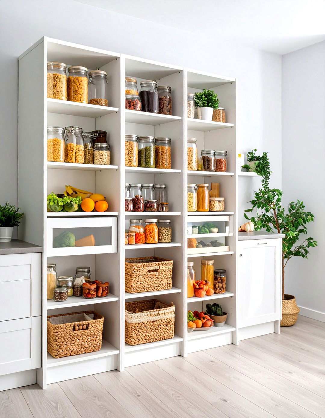 Tall Tower Pantry Unit - 24 Larder Cupboard and Pantry Ideas for Your Kitchen