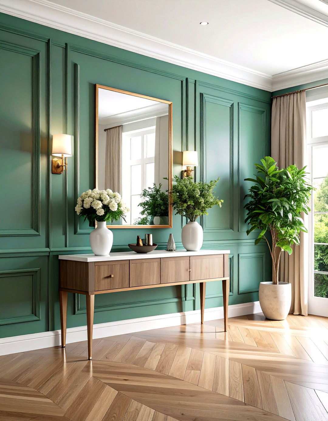 Tall Wainscoting in Grand Foyers - 24 Wainscoting Ideas