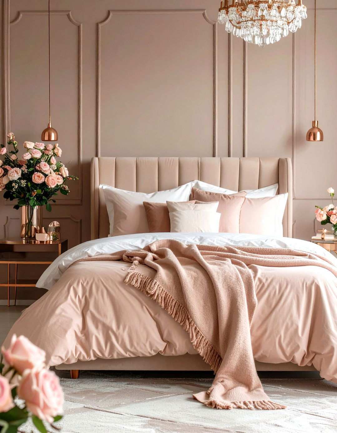 Taupe and Pink Bedroom - 24 Taupe Bedroom Ideas