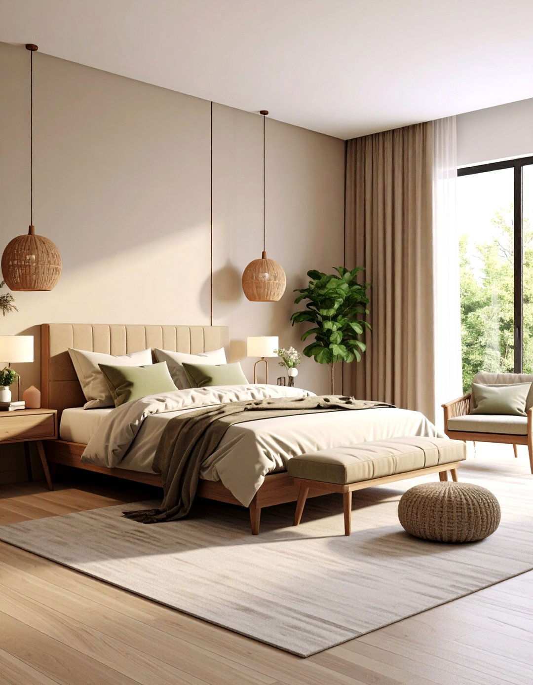 Taupe Monochromatic Bedroom - 24 Taupe Bedroom Ideas