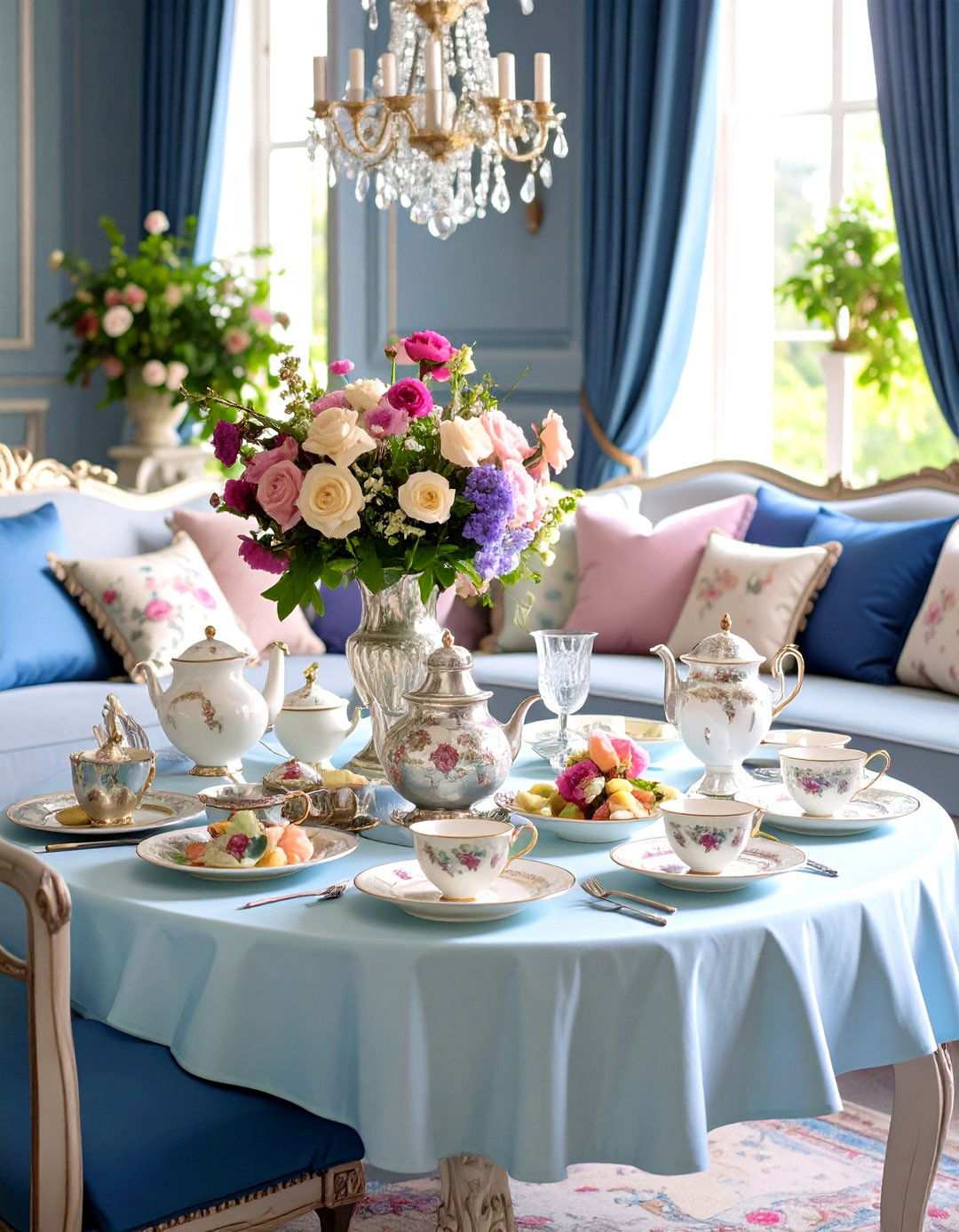 Tea Service Display - 24 Traditional Living Room Ideas