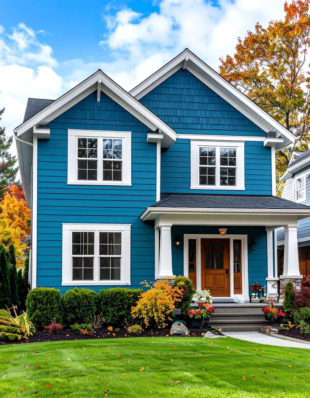 Teal Blue Distinctive Colors - 24 House Siding Colors