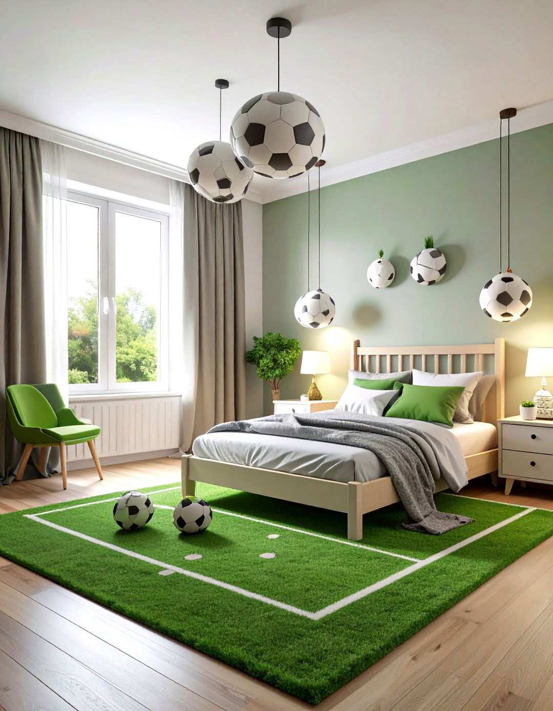 Team Colors Inspired Soccer Theme - 24 Soccer Themed Bedroom Ideas