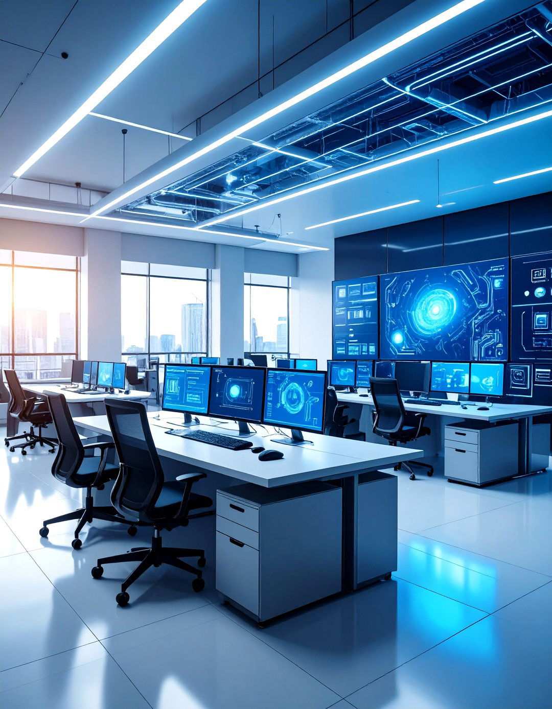 Tech Inspired Office Wallpaper - 24 Office Wallpaper Ideas